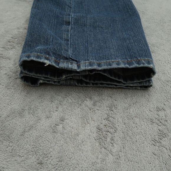 Levi's 505 Jeans Mens Size 38x32 Blue Regular Straight Rigid Denim Pants Stained - Picture 12 of 16